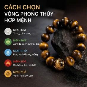 Cách Chọn Vòng Phong Thủy Hợp Mệnh Theo Ngũ Hành